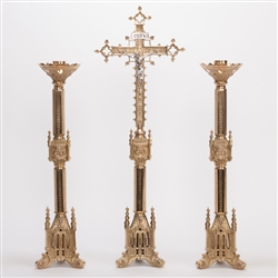 CCG-34 Traditional Ornate Gothic Candlestick
